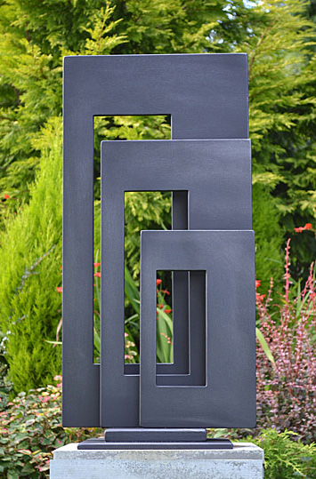 Abstract art, garden art, garden sculpture, modern art for outside