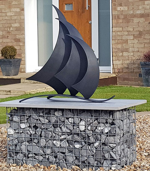 sailing trophy, sailing sculpture, boat sculpture, sailing art