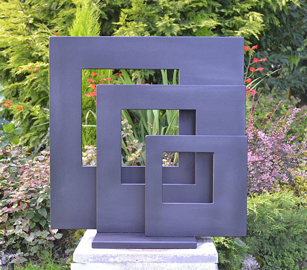 Abstract sculpture, metal sculpture, modern art for gardens